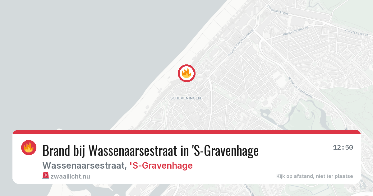 Brand bij Wassenaarsestraat in 'S-Gravenhage — 12 mei 2026