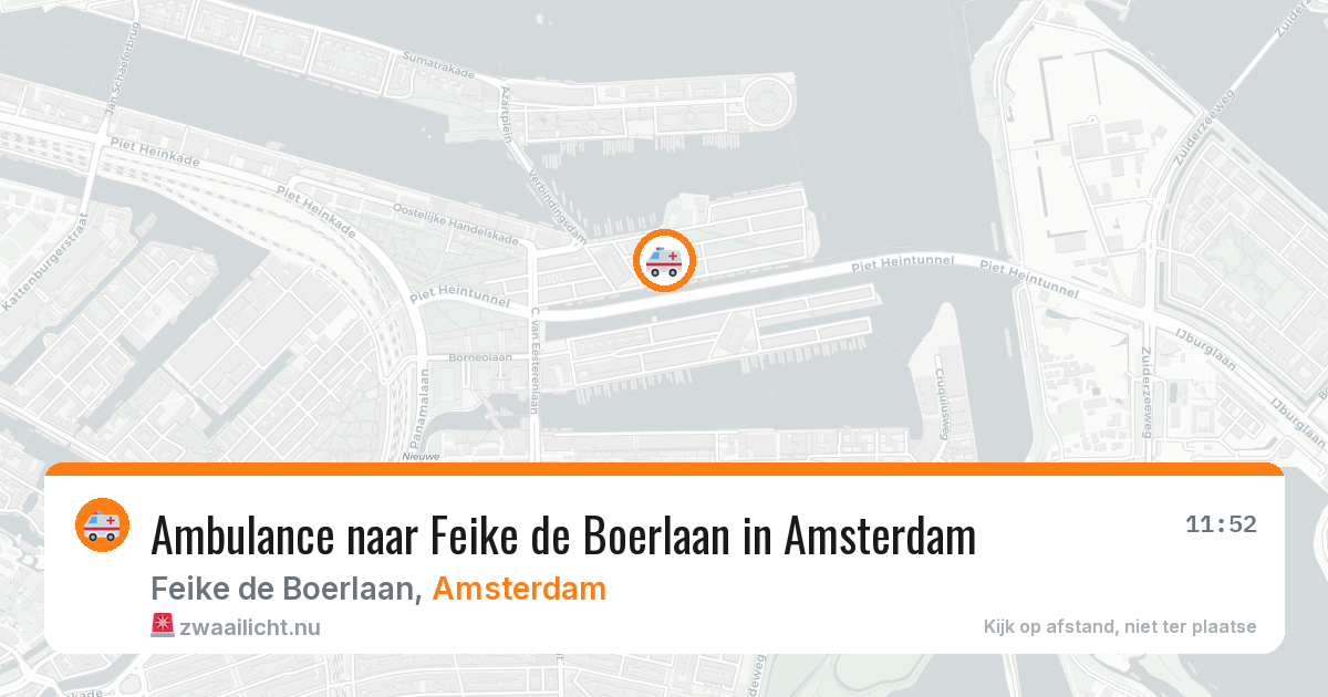 Ambulance naar Feike de Boerlaan in Amsterdam — 18 mei 2026