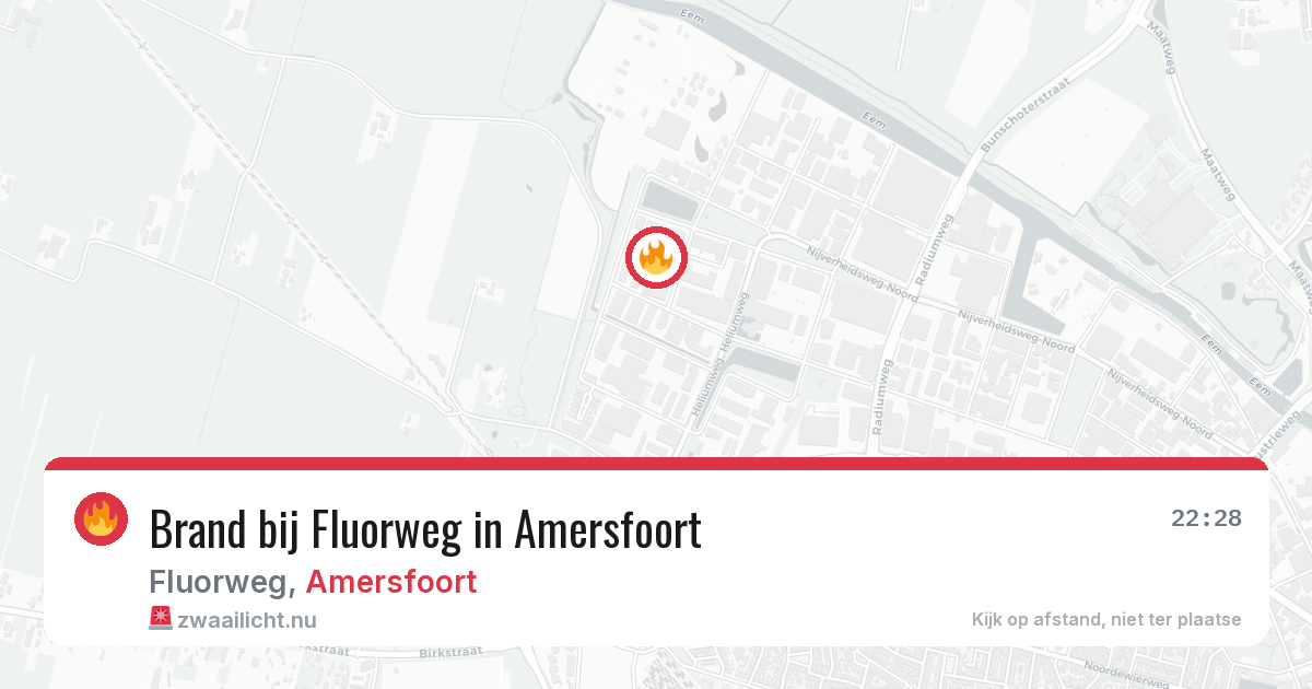 Brand bij Fluorweg in Amersfoort — 8 mei 2026