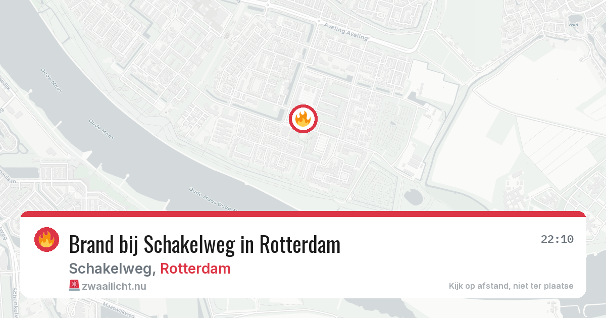 Brand bij Schakelweg in Rotterdam — 8 mei 2026