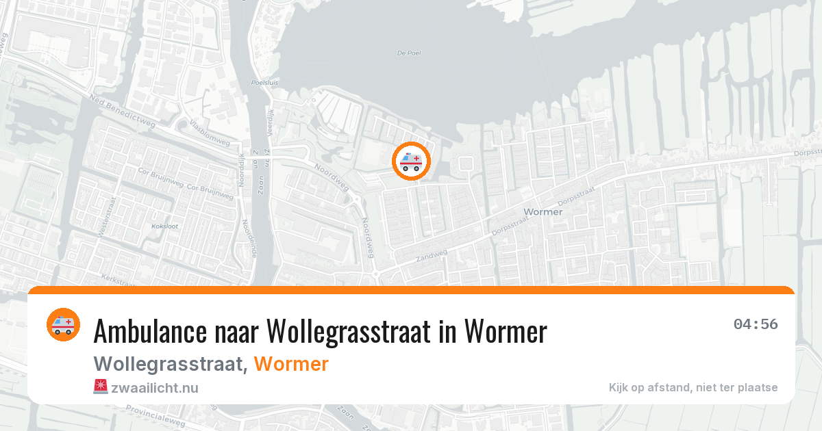 Ambulance naar Wollegrasstraat in Wormer — 23 jul 2026