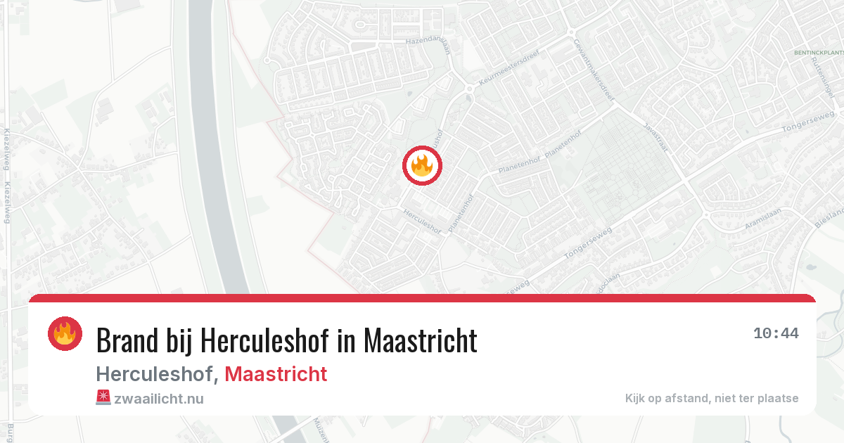 Brand bij Herculeshof in Maastricht — 20 jul 2026