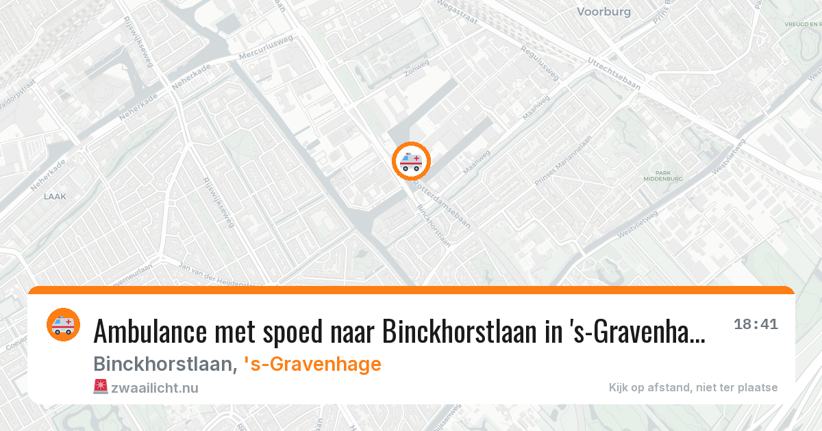 Ambulance met spoed naar Binckhorstlaan in 's-Gravenhage — 10 feb 2026