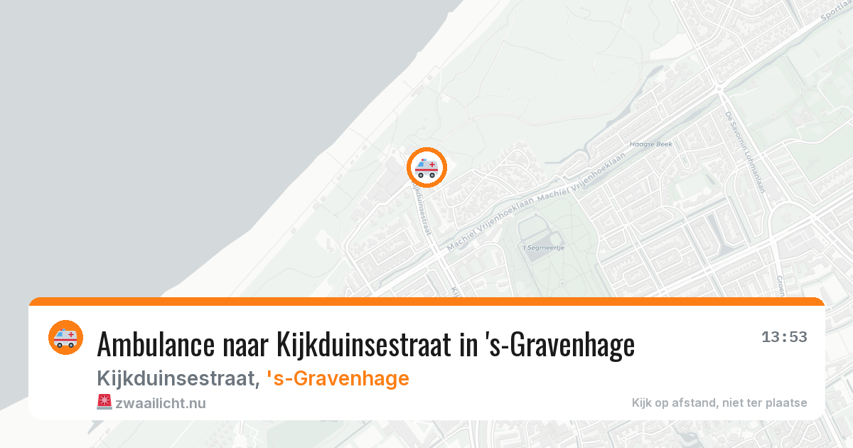Ambulance naar Kijkduinsestraat in 's-Gravenhage — 17 jul 2026