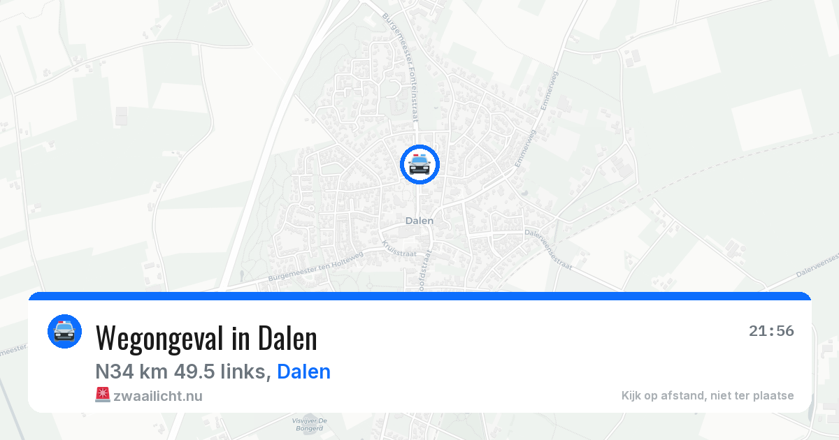 Wegongeval in Dalen — 26 mrt 2026