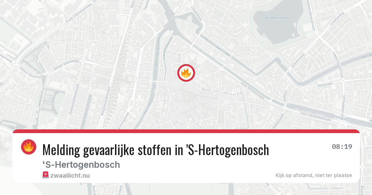 Melding gevaarlijke stoffen in 'S-Hertogenbosch — 8 jun 2026