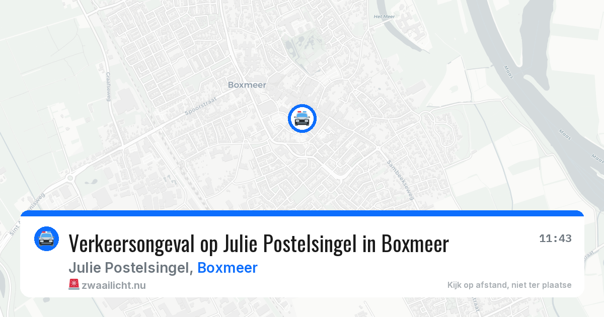 Verkeersongeval op Julie Postelsingel in Boxmeer — 28 jun 2026