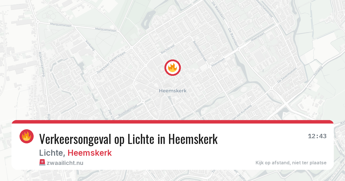Verkeersongeval op Lichte in Heemskerk — 2 jun 2026
