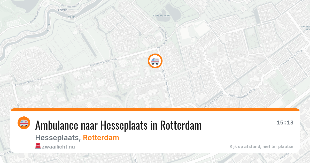 Ambulance naar Hesseplaats in Rotterdam — 11 mrt 2026