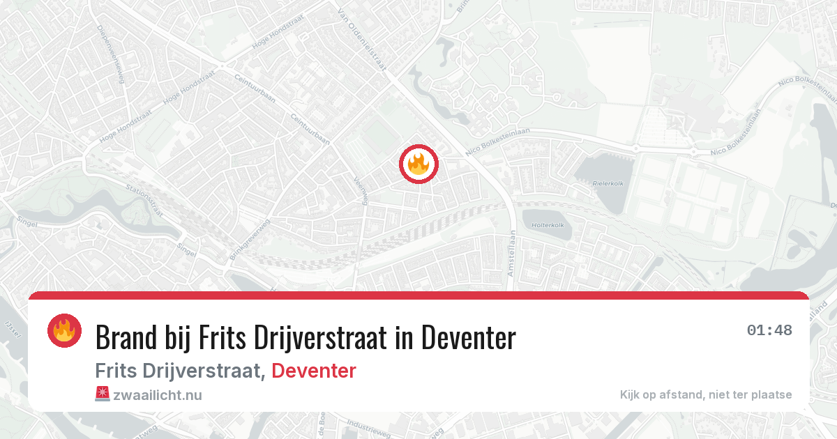 Brand bij Frits Drijverstraat in Deventer — 23 mei 2026