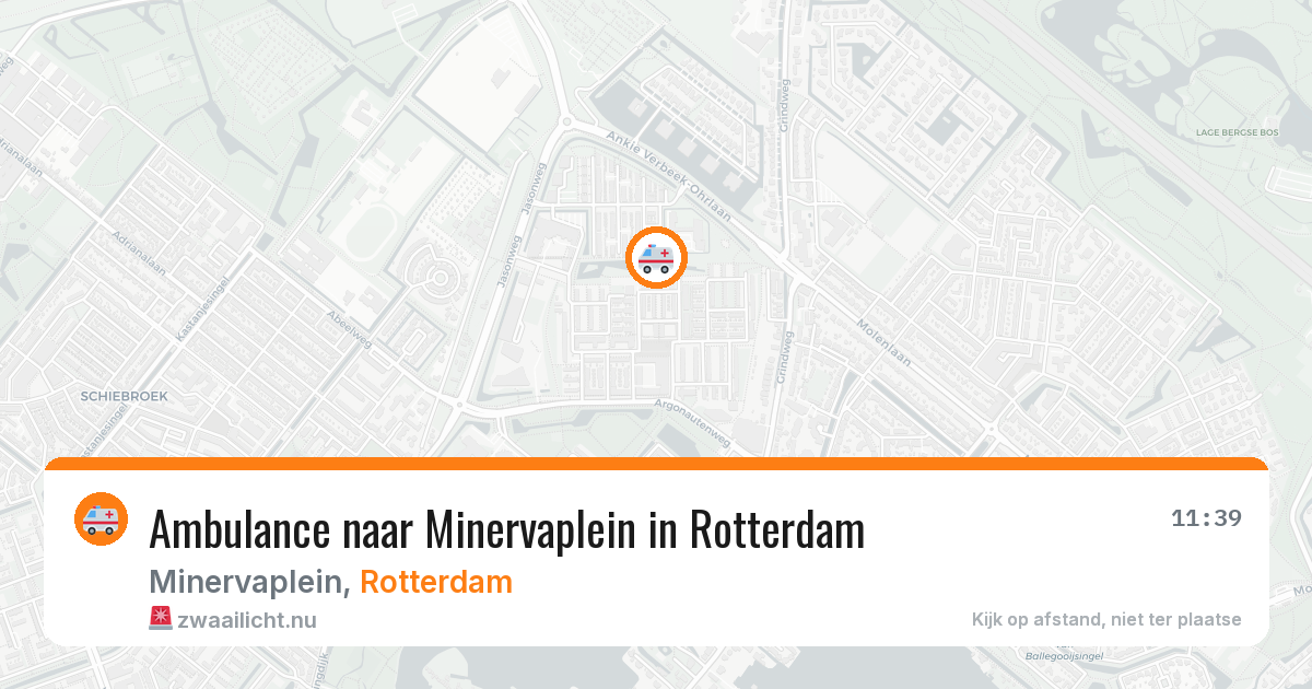 Ambulance naar Minervaplein in Rotterdam — 22 jul 2026