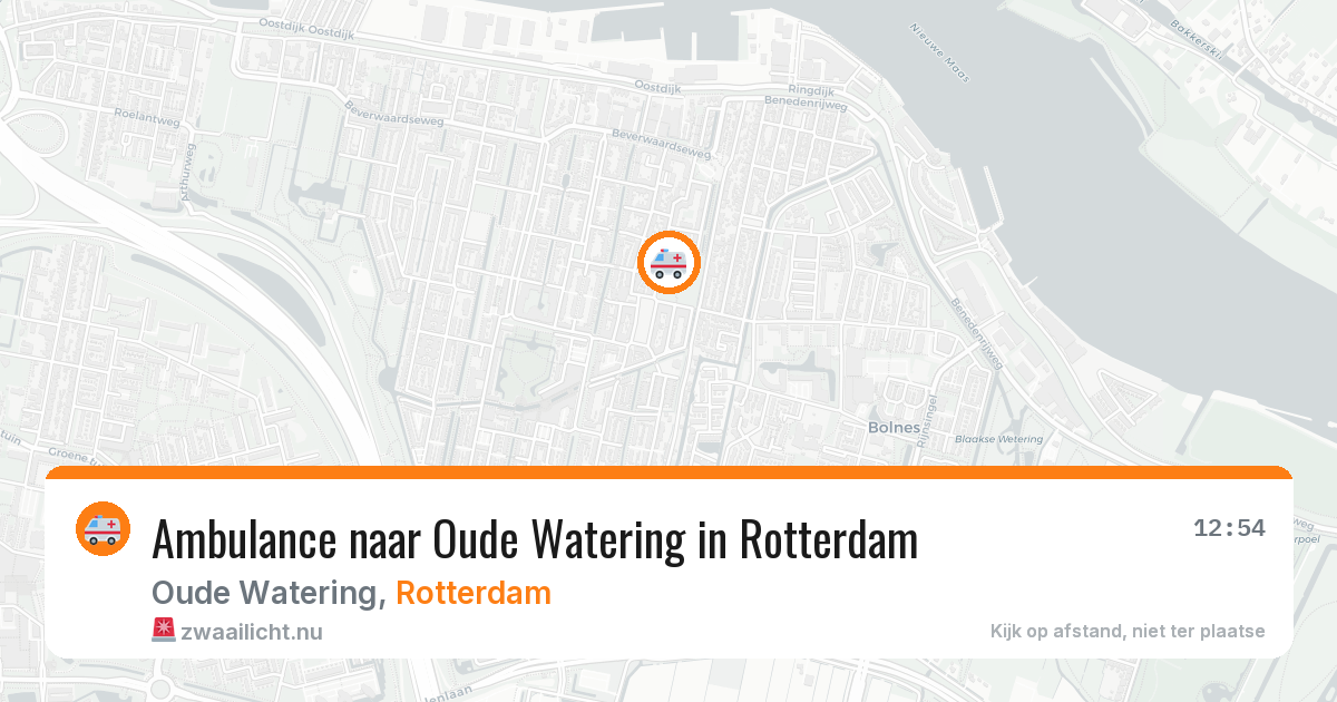 Ambulance naar Oude Watering in Rotterdam — 3 mei 2026