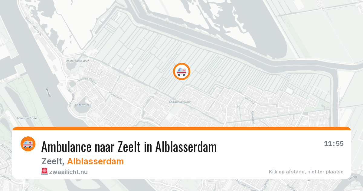 Ambulance naar Zeelt in Alblasserdam — 24 jul 2026