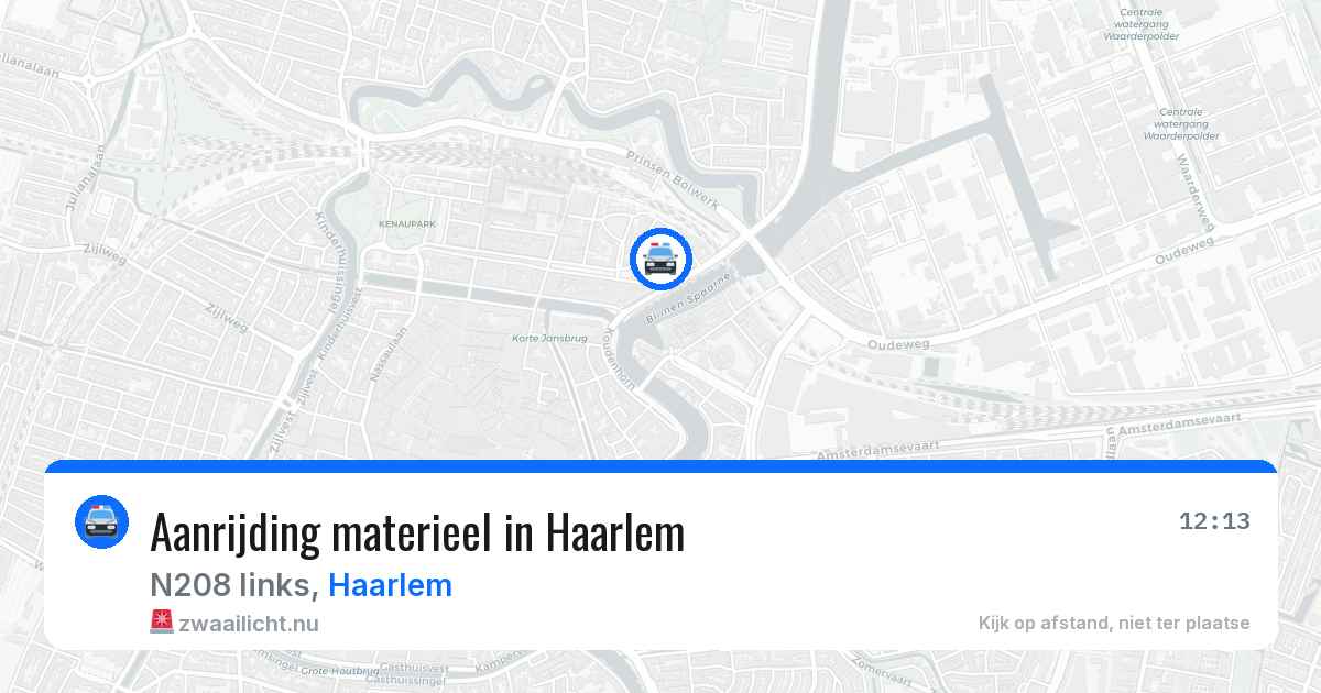 Aanrijding materieel in Haarlem — 18 mei 2026