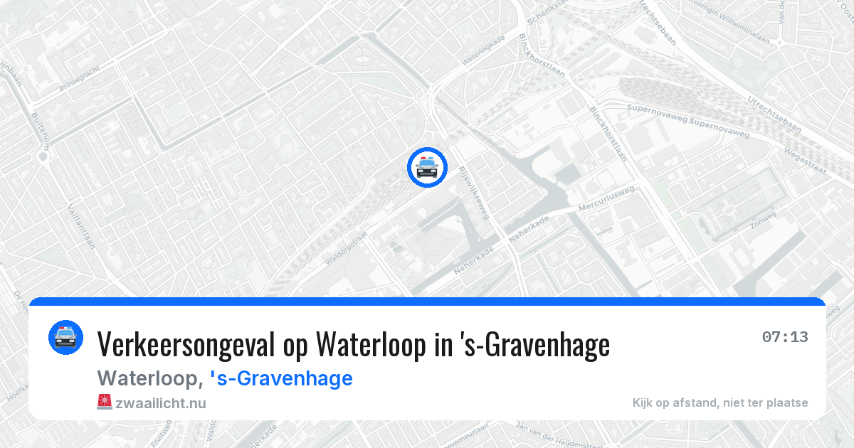 Verkeersongeval op Waterloop in 's-Gravenhage — 14 apr 2026