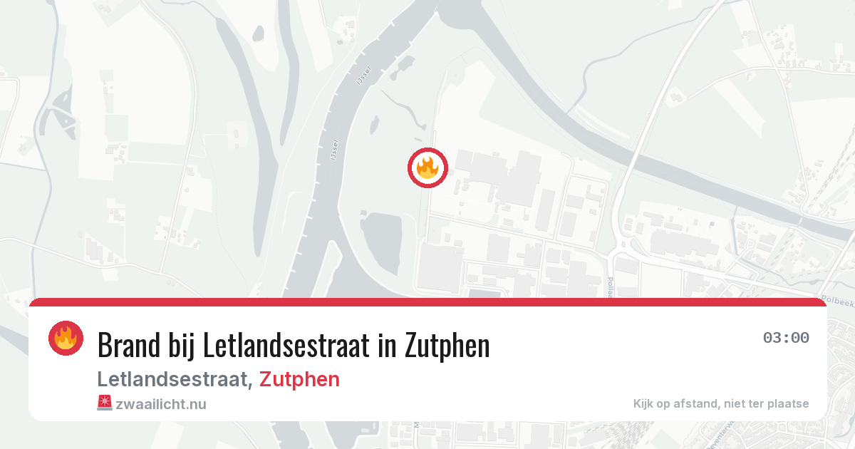 Brand bij Letlandsestraat in Zutphen — 16 apr 2026