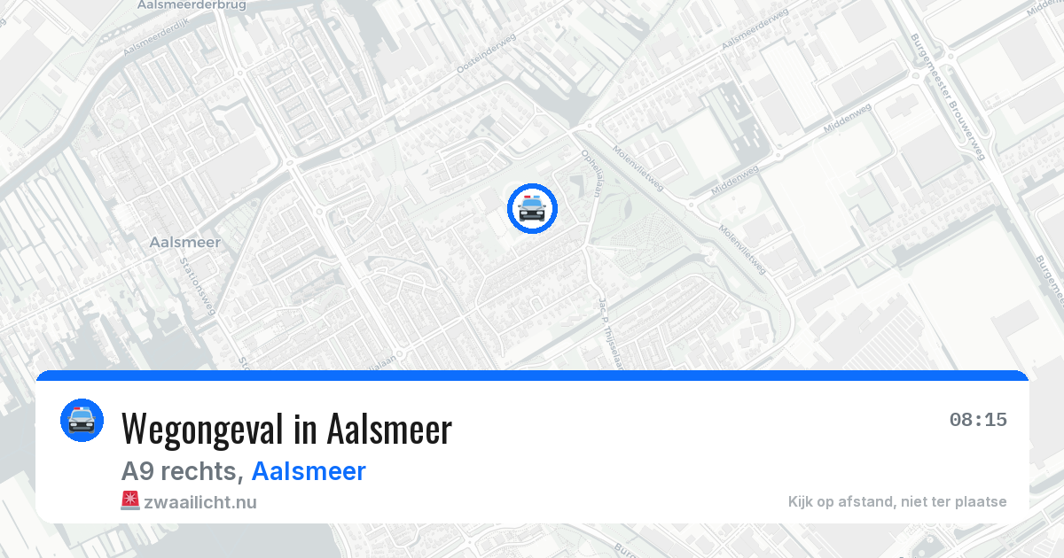 Wegongeval in Aalsmeer — 17 mrt 2026
