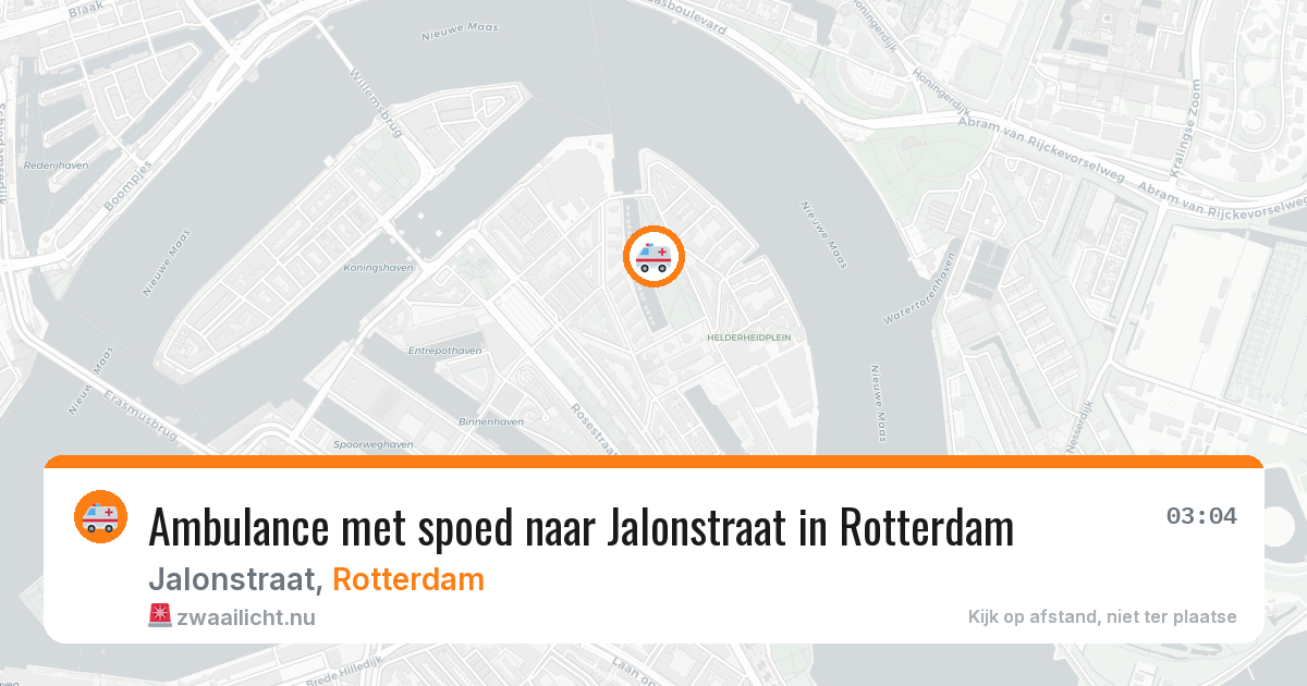 Ambulance met spoed naar Jalonstraat in Rotterdam — 5 mei 2026