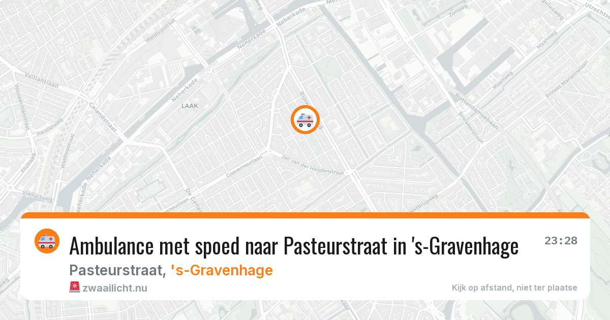 Ambulance met spoed naar Pasteurstraat in 's-Gravenhage — 24 jan 2026