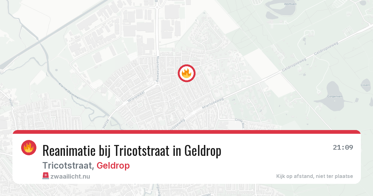 Reanimatie bij Tricotstraat in Geldrop — 24 jul 2026