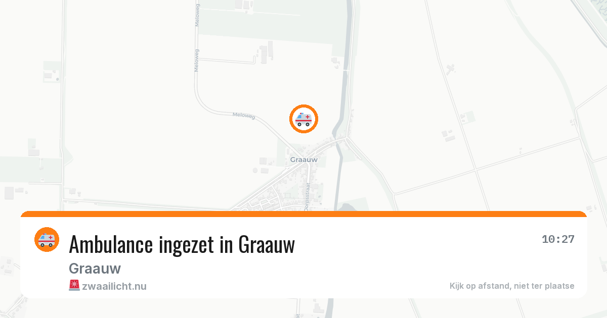 Ambulance ingezet in Graauw — 4 mei 2026