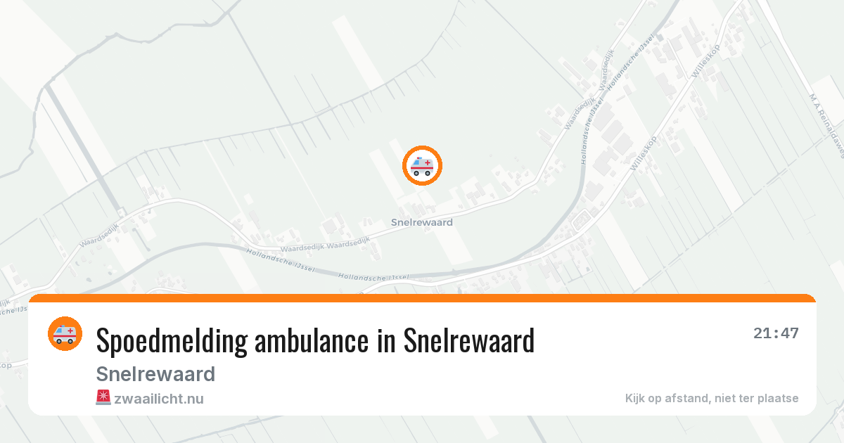 Spoedmelding ambulance in Snelrewaard — 3 apr 2026