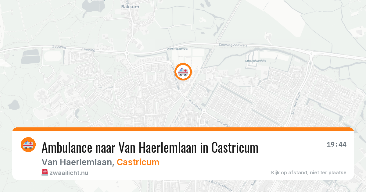 Ambulance naar Van Haerlemlaan in Castricum — 16 jul 2026