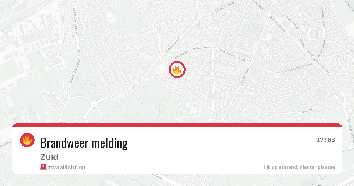 Brandweer melding — 15 apr 2026
