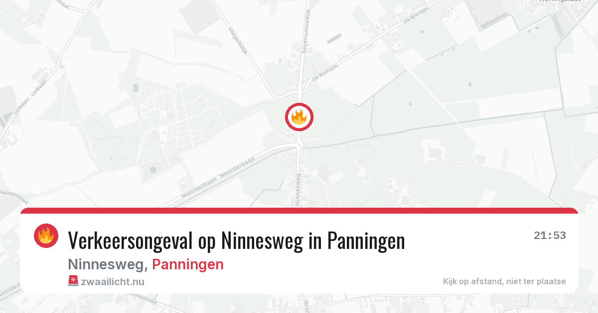 Verkeersongeval op Ninnesweg in Panningen — 17 jul 2026