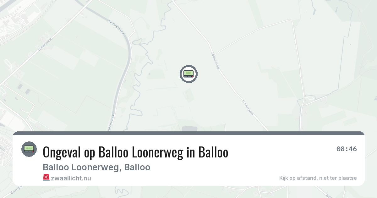 Ongeval op Balloo Loonerweg in Balloo — 10 feb 2026