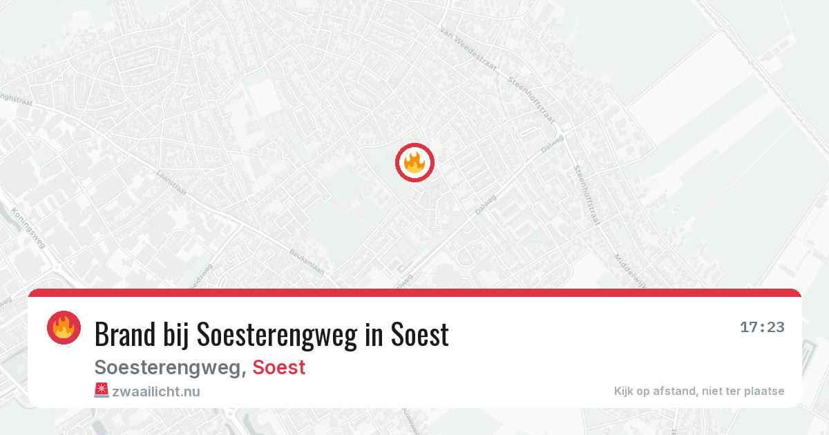 Brand bij Soesterengweg in Soest — 23 jul 2026