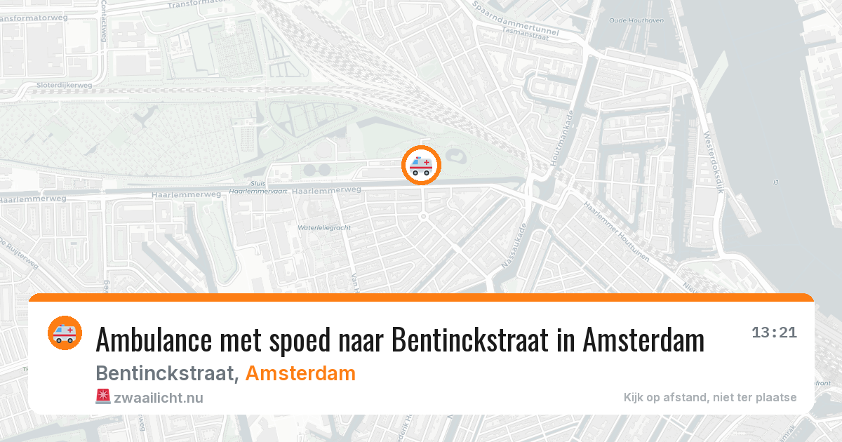 Ambulance met spoed naar Bentinckstraat in Amsterdam — 17 mei 2026