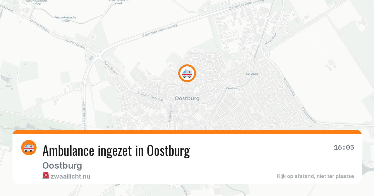 Ambulance ingezet in Oostburg — 10 jul 2026