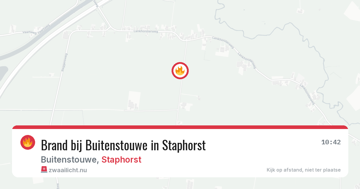Brand bij Buitenstouwe in Staphorst — 2 jun 2026