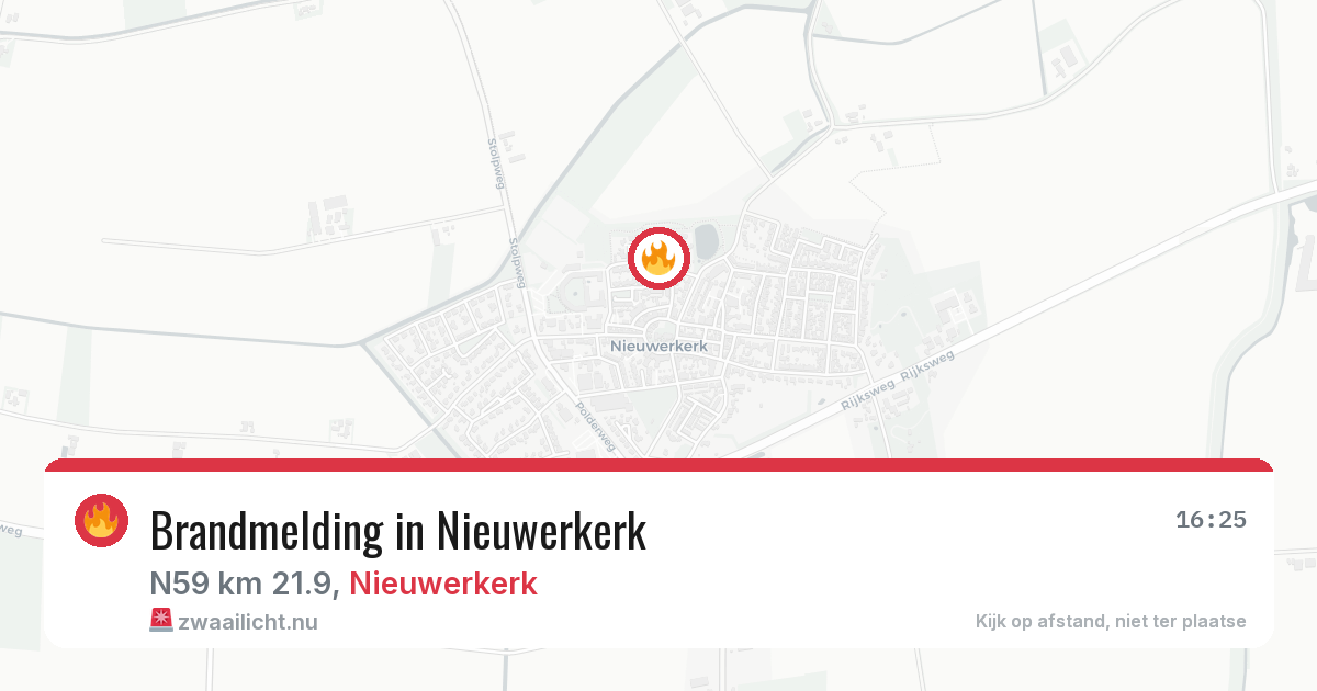 Brandmelding in Nieuwerkerk — 10 apr 2026