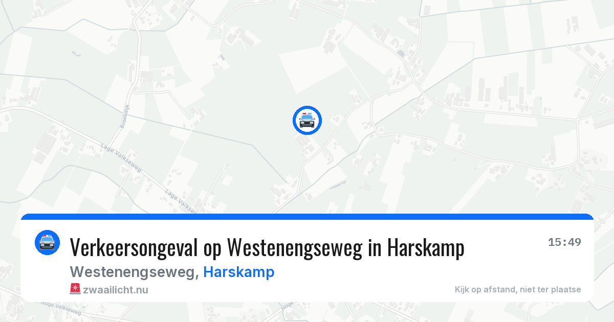 Verkeersongeval op Westenengseweg in Harskamp — 28 mei 2026