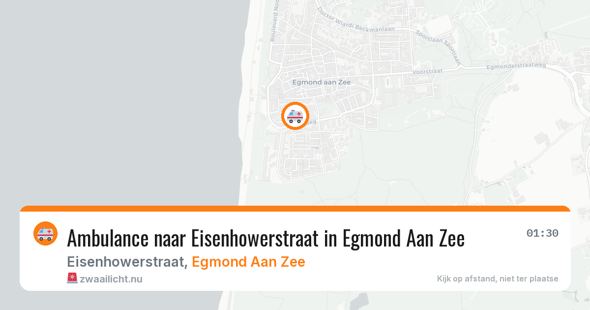 Ambulance naar Eisenhowerstraat in Egmond Aan Zee — 6 mei 2026