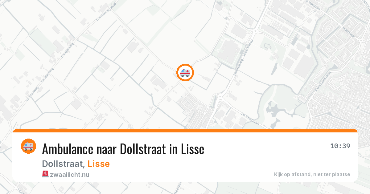 Ambulance naar Dollstraat in Lisse — 23 feb 2026