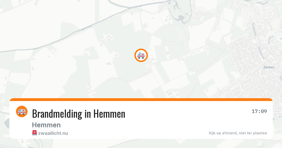 Brandmelding in Hemmen — 12 jul 2026