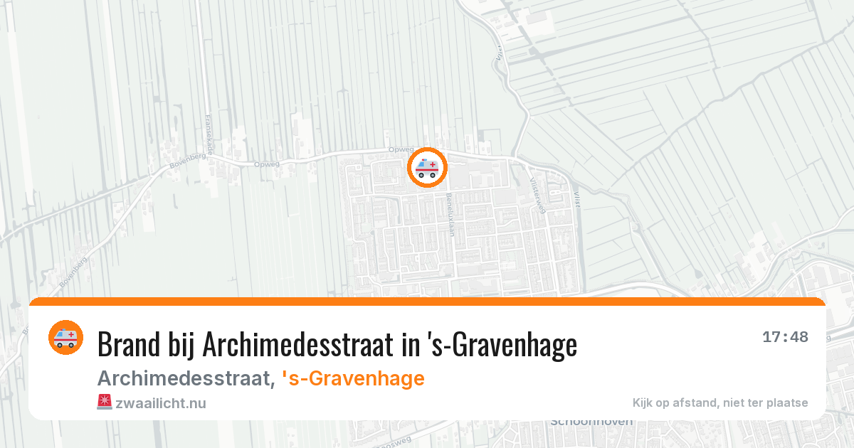 Brand bij Archimedesstraat in 's-Gravenhage — 14 feb 2026