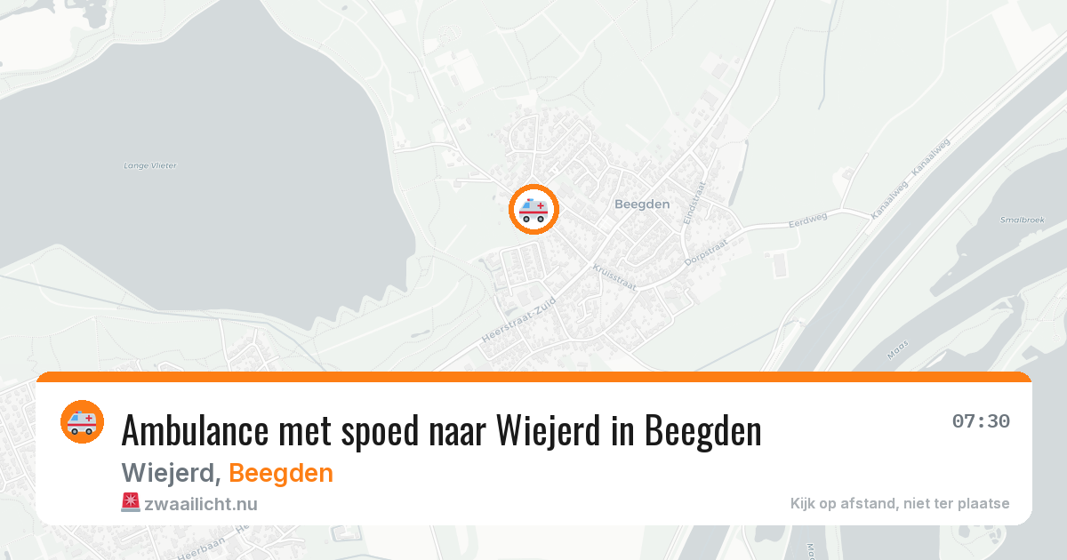 Ambulance met spoed naar Wiejerd in Beegden — 29 apr 2026