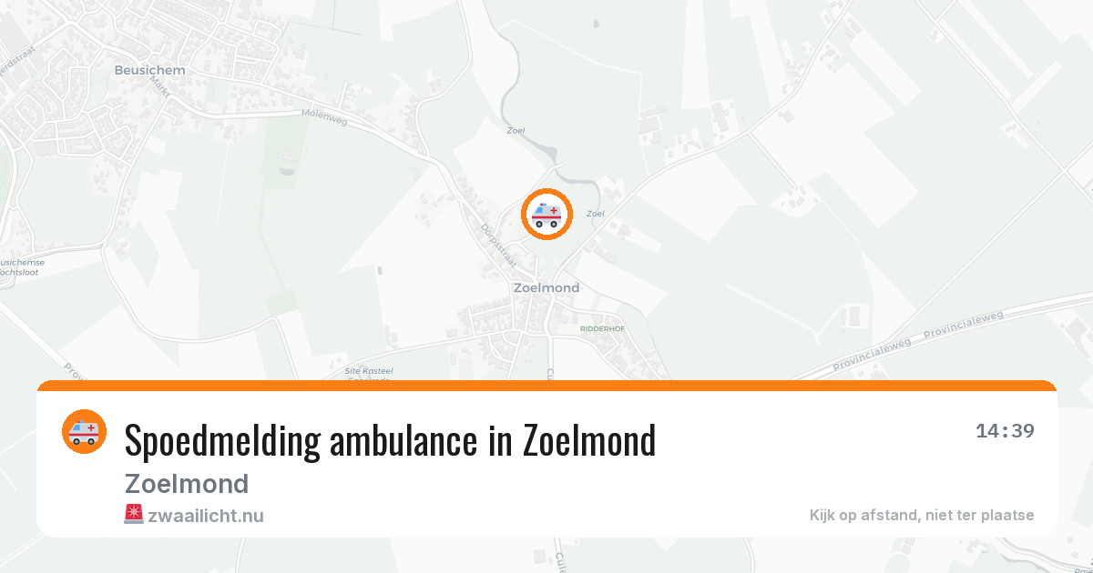 Spoedmelding ambulance in Zoelmond — 14 mei 2026