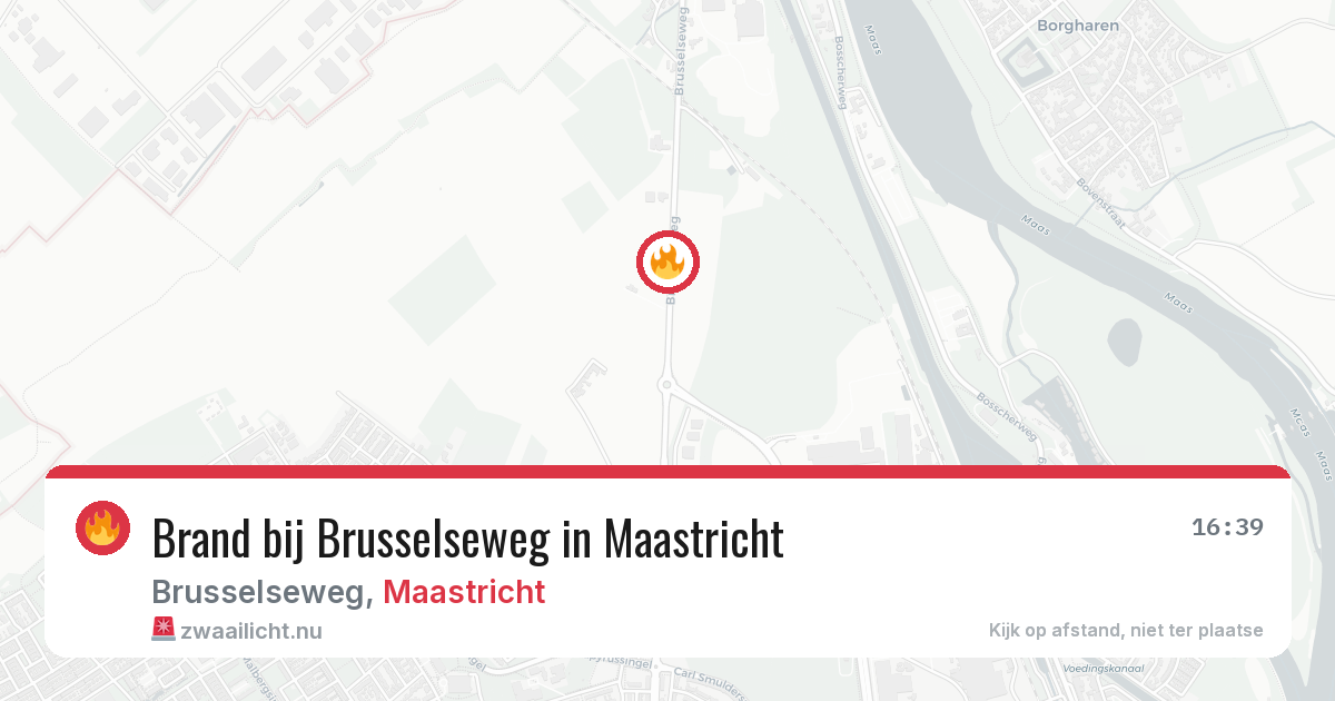 Brand bij Brusselseweg in Maastricht — 26 jul 2026