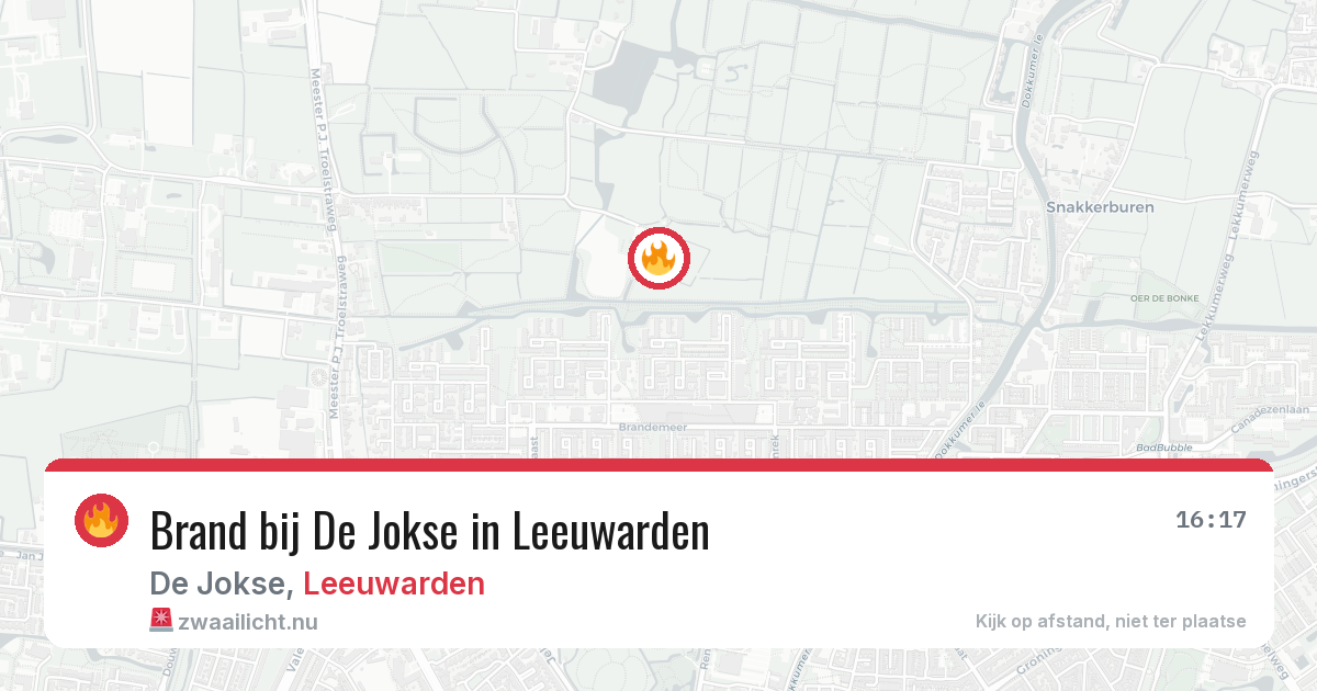 Brand bij De Jokse in Leeuwarden — 5 mei 2026