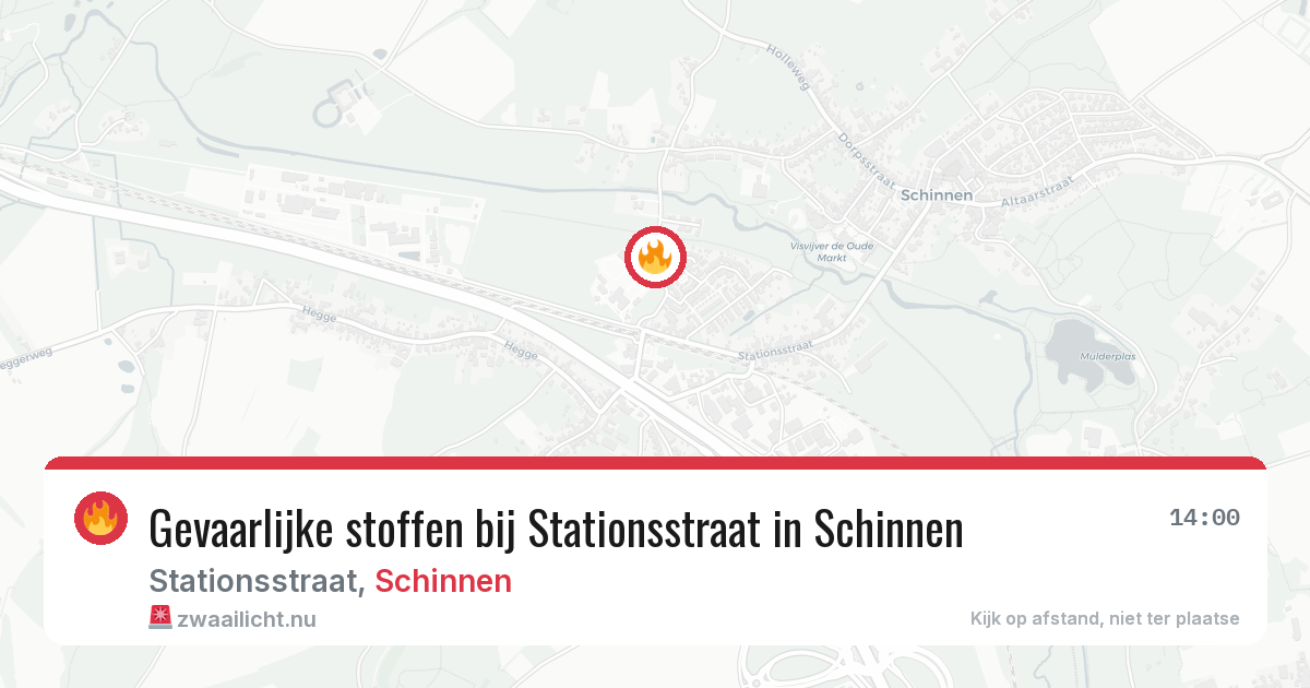 Gevaarlijke stoffen bij Stationsstraat in Schinnen — 7 apr 2026