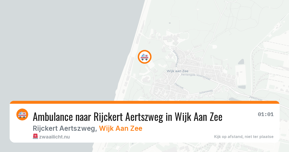 Ambulance naar Rijckert Aertszweg in Wijk Aan Zee — 26 jul 2026