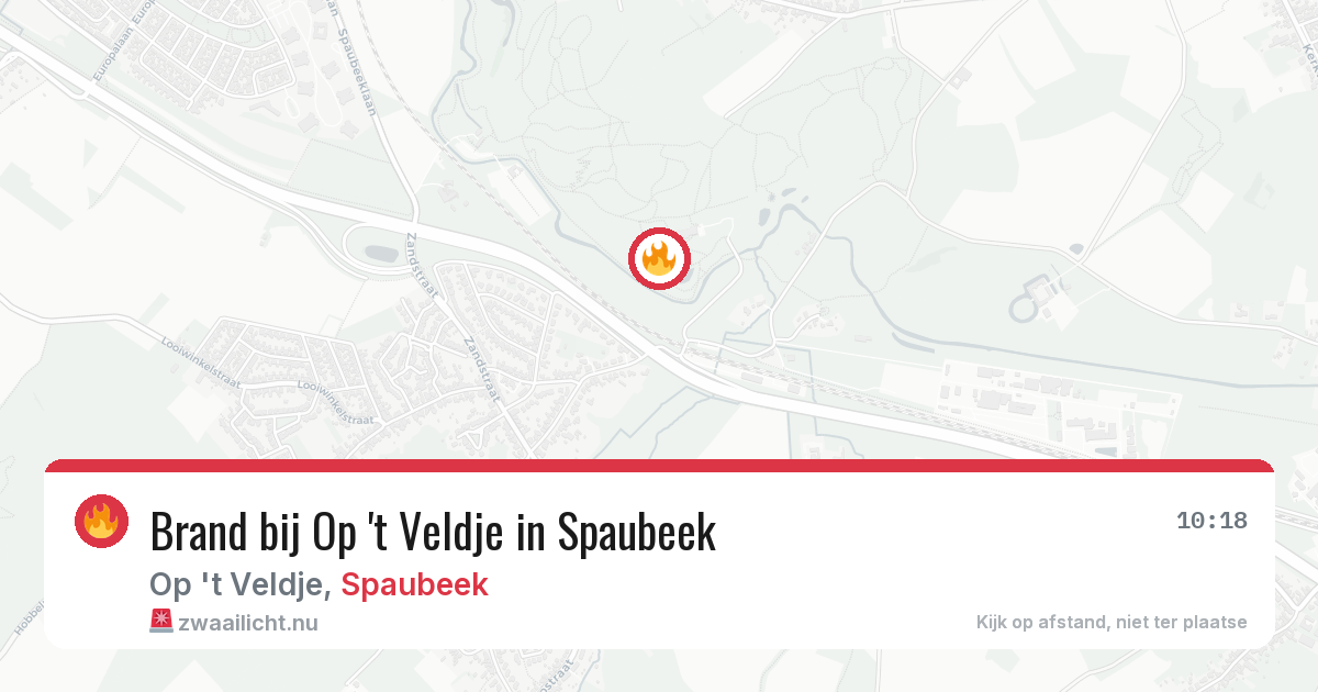 Brand bij Op 't Veldje in Spaubeek — 28 jun 2026