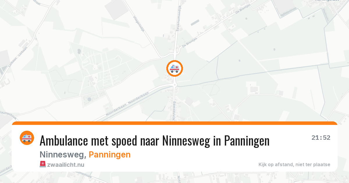 Ambulance met spoed naar Ninnesweg in Panningen — 17 jul 2026