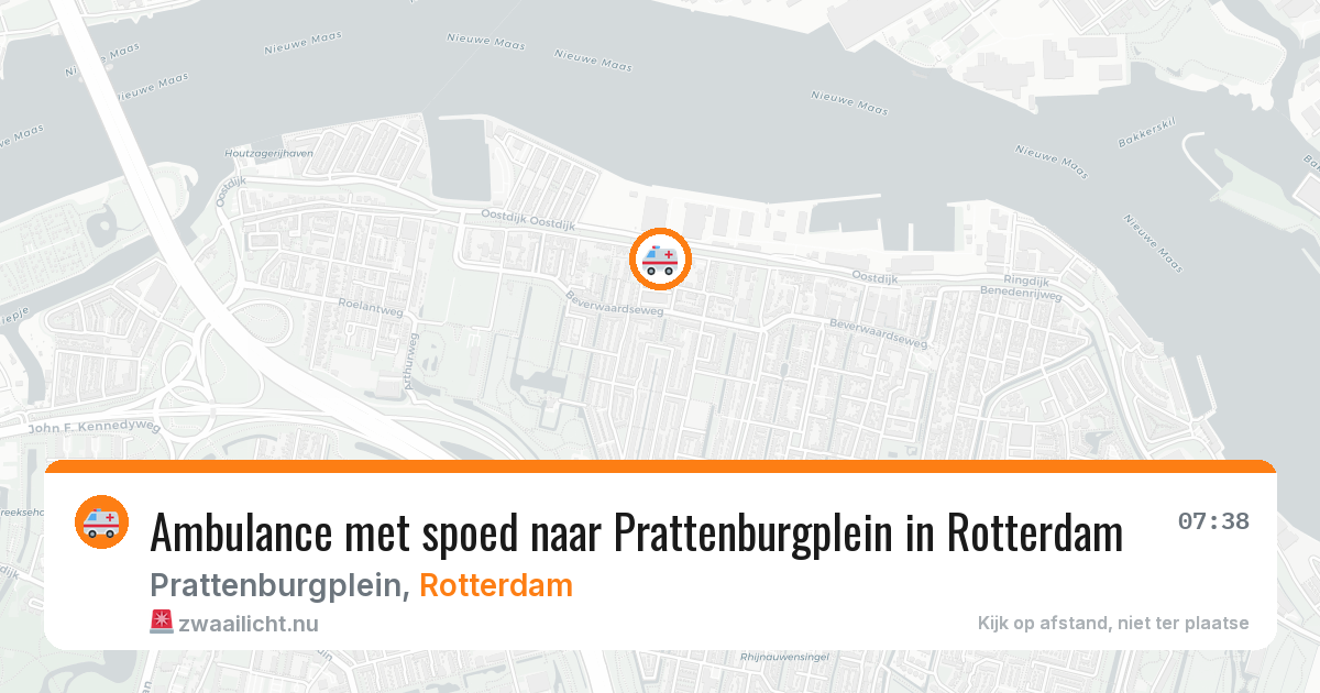 Ambulance met spoed naar Prattenburgplein in Rotterdam — 22 mei 2026