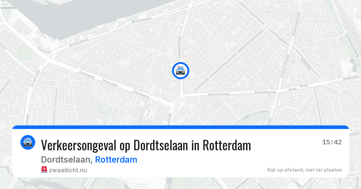 Verkeersongeval op Dordtselaan in Rotterdam — 4 jun 2026